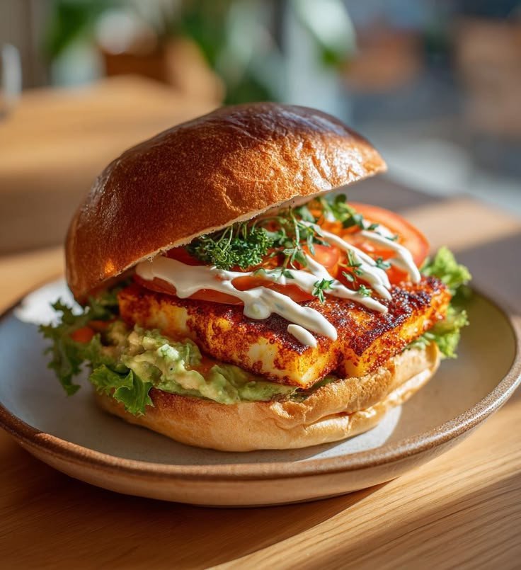 Chilli Paneer Burger
